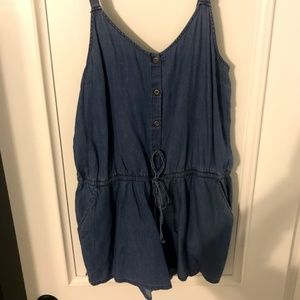 Soft chambray romper